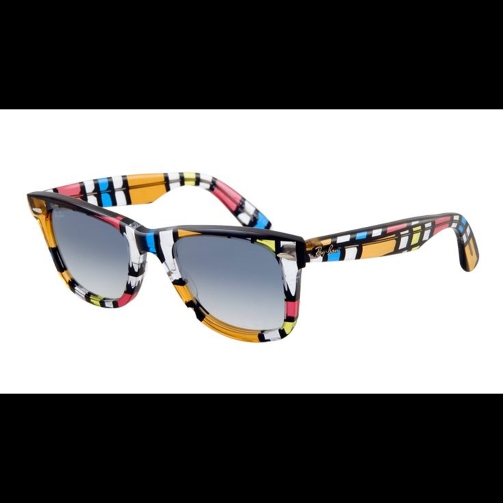 Ray Ban Wayfarer Rare Color Block Print